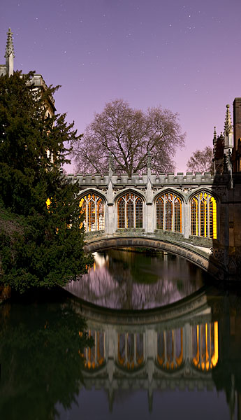Bridge of Sighs within St. John's College at Cambridge University in England