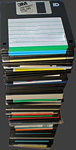 stack of 3.5 inch floppy disks