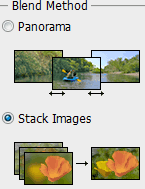 blend method: stack images