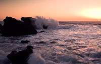 waves with a short exposure time