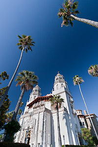 hearst castle - polarizing filter on a wide angle lens