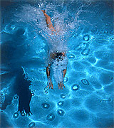 animated 3d swimmer