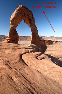 Example of a Polarizing Filter Producing an Uneven Sky