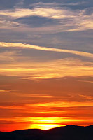 telephoto sunset photo