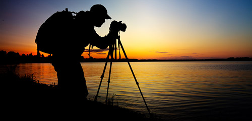 photographer tripod silhouette